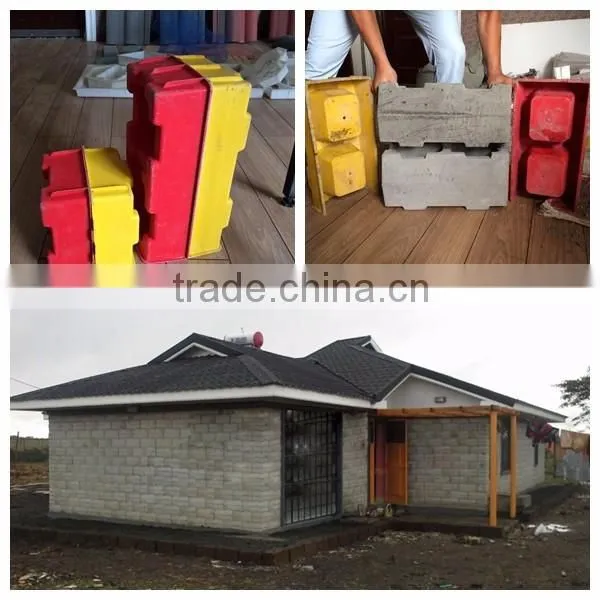 Plastic Concrete Block Interlocking Paver Mold Cement Paving Stone Mould