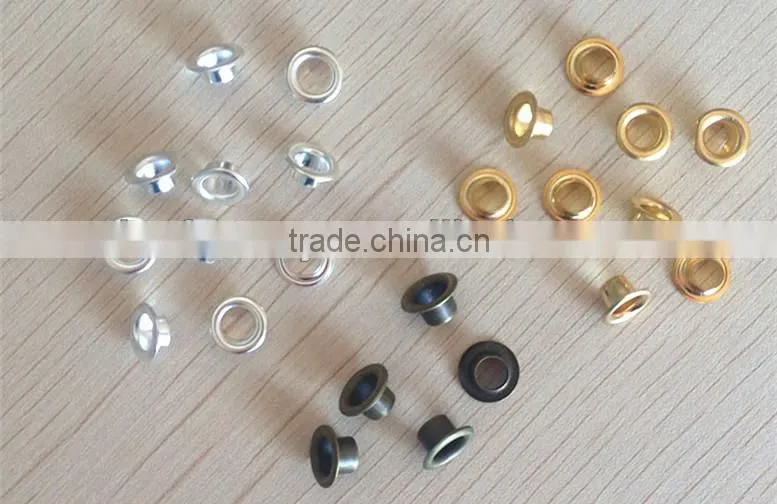 high quality round grommet 6mm metal eyelets for garment