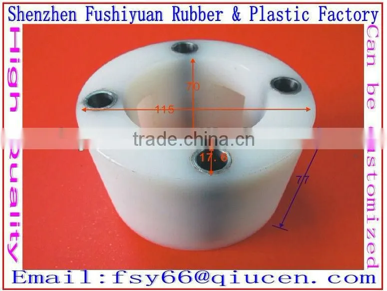 White Couplings complete PA6 Nylon bearing connectors plastic connector with 4 holes electrical plastic connector