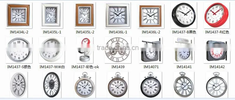 metal wall clock for decoration
