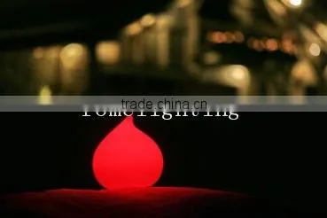 Hot sale rechargeable cordless LED light up decoration table peach lamp