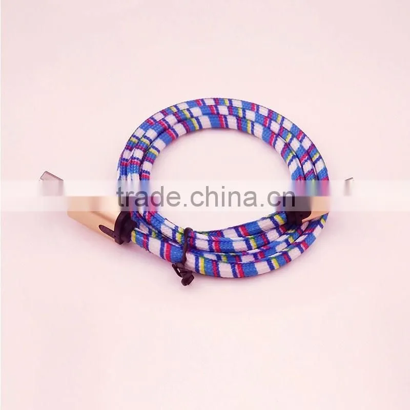 High Speed colorful fashion Type-c to usb Optical led Cable for mobile phone