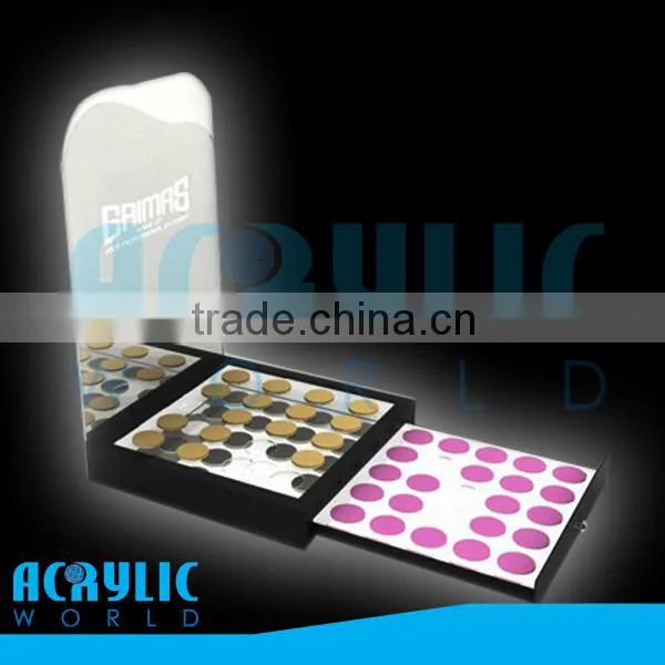 cosmetic counter display/cosmetic eyeshadow display/cosmetic display showcase