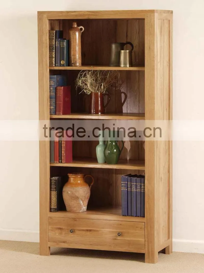 The solid Oak bookcase furniture of Romi