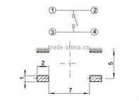 FTVDM22 Tact Switch SMD 6.2x6.2mm (PCB)~Push Button 7.3mm(60gf)