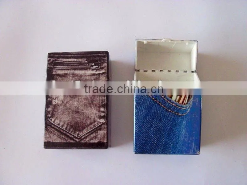automatic open, printing plastic cigarette case ,