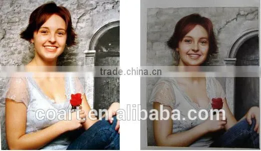 custom handmade oil painting from photo on canvas