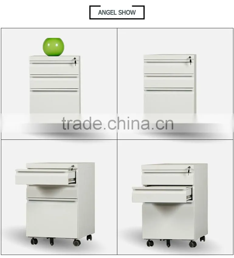 Hotsale Home School Metal Mobile Filing Storage Cabinet Mobile Pedestal