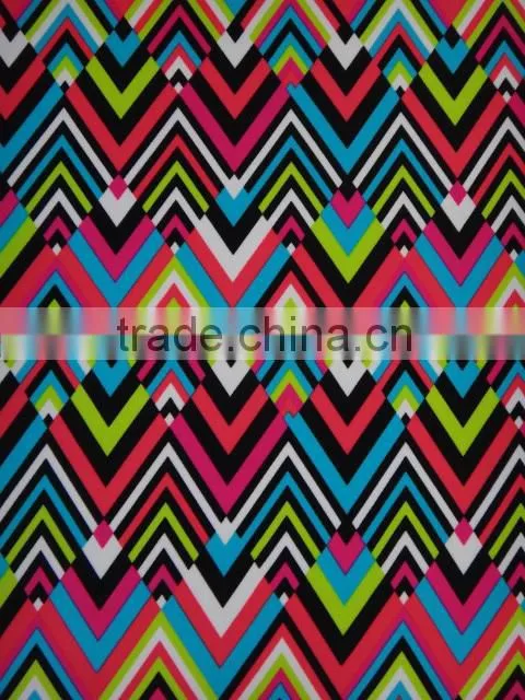 Spandex Knitted Fabric with Digital Printing Small Quantity China Supplier