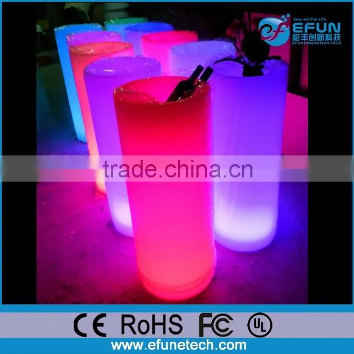 illuminated cooler table,decorative color changing led party portable ice cooler