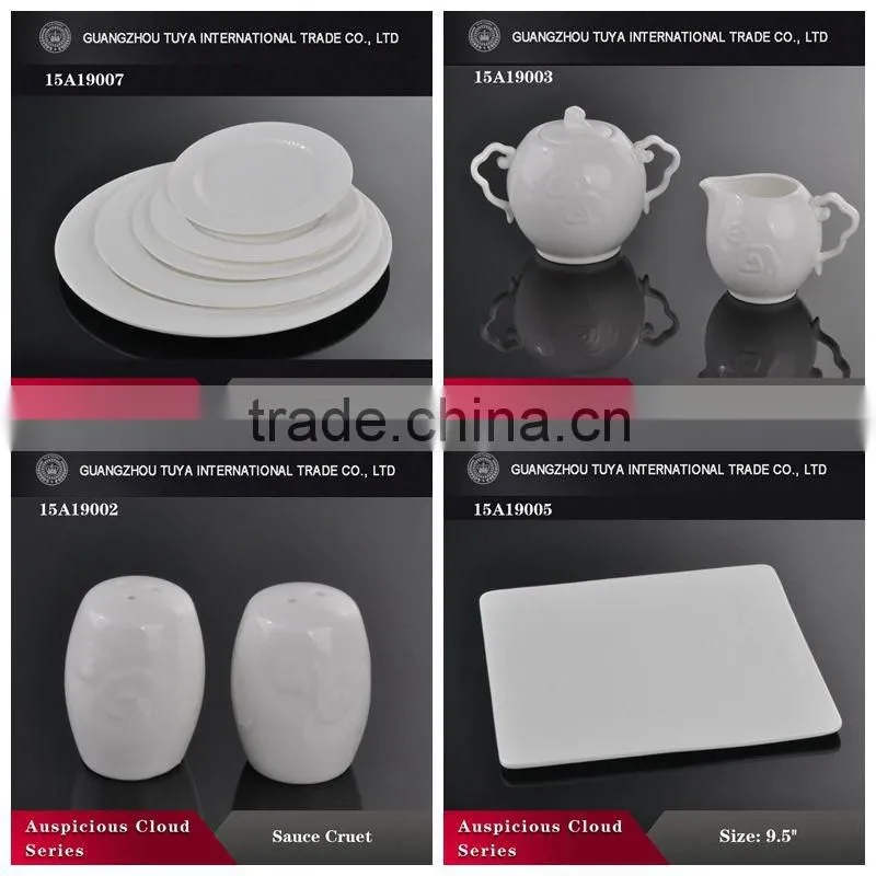 Round bone china Dinner Set,Pure white plates,Elegence dinnerware set