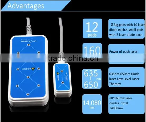 portable slimming machine, dual wavelength double effects laser weight loss machine for home