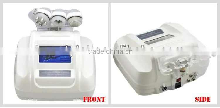 Real 5mhz rf cavitation skin care machine with 40khz cavitation and 5mhz rf handles