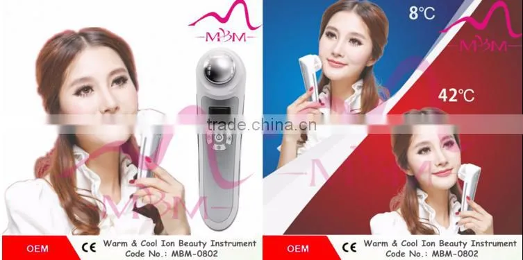 2016 New Product, Hot saling Hot Cold Negative Positive Mini face beauty galvanic photon ultrasonic ion facial beauty face massa