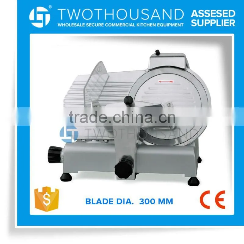 Italian Blade Meat Slicer - Dia. 300 mm Blade, for Frozen Meat, CE, TT-M20