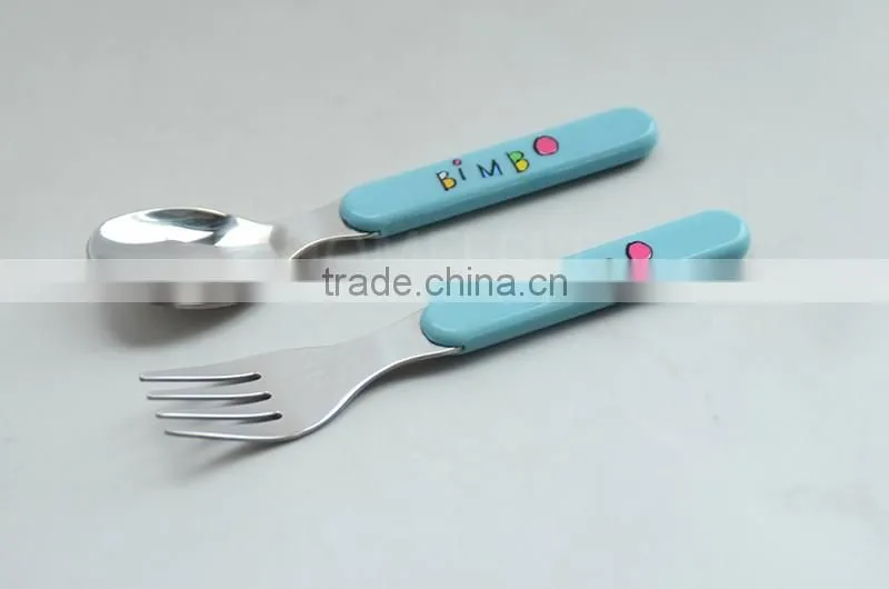 new products plastic handle flatware baby sets