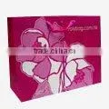 street plastic handle fan paper promotional bag