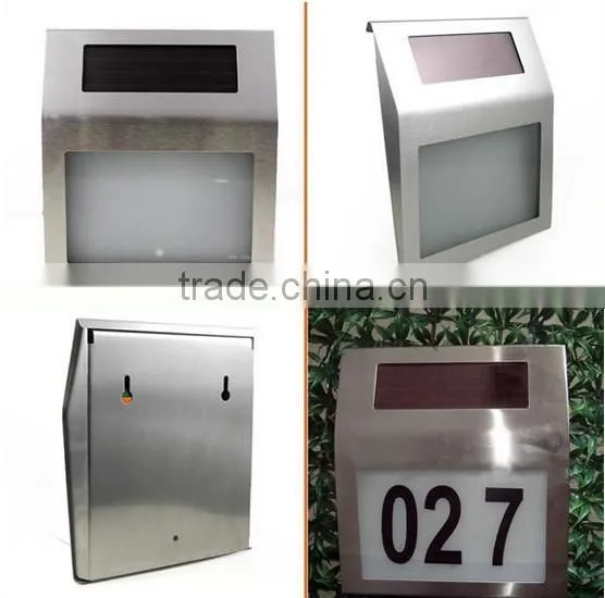 LED house number solor light
