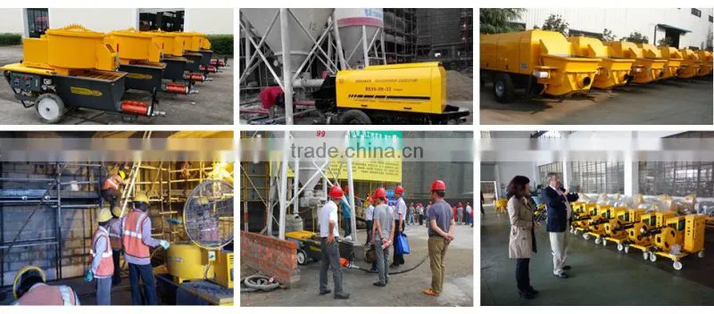 ISO9001:2008 5m3/h small wet concrete gunite pump