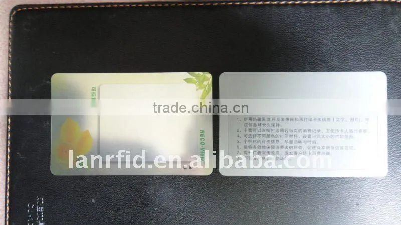 Thermal Rewritable cards for bus shop