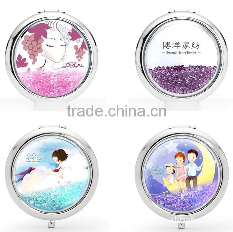 Rose folding Mirror /Make up portable mirror/Pocket Mirror/Valentines Gift
