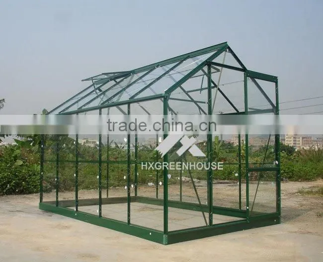hot sale tempered glass greenhouse HX78215G-1
