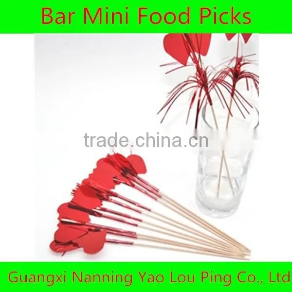 Top quality customized food pick fruit stick