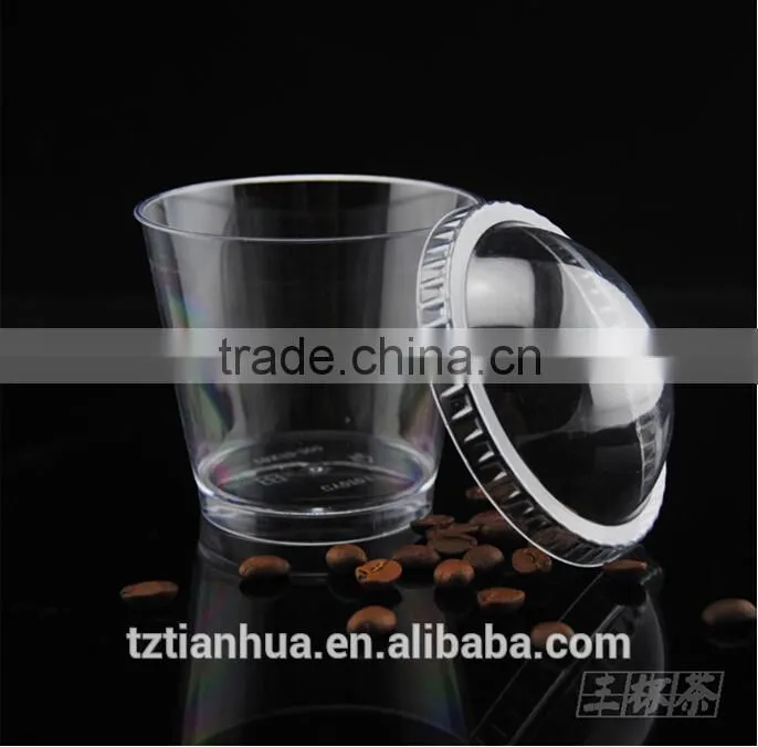 China Manufactory Provide PS Material Blister Process Disposable Plastic Ice Cream Cup Lids