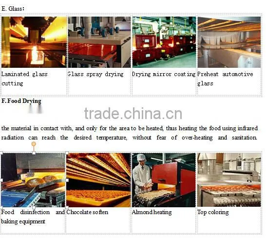 industrial dryer lamp infrared heating element