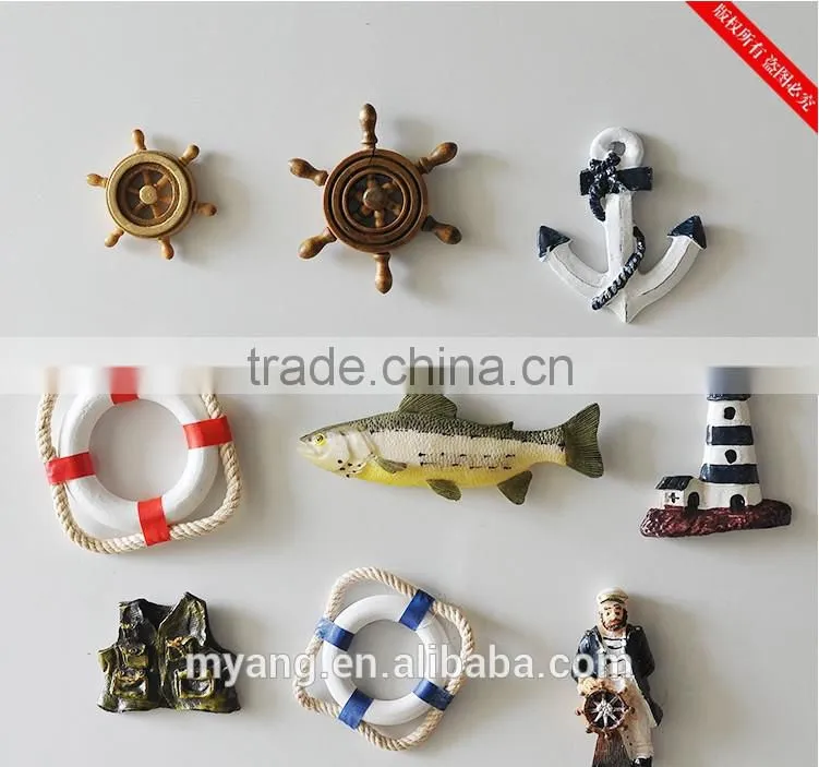 Promotional sailing 3D Fridge Magnet, wooden Fridge Magnet, Souvenir Fridge Magnet