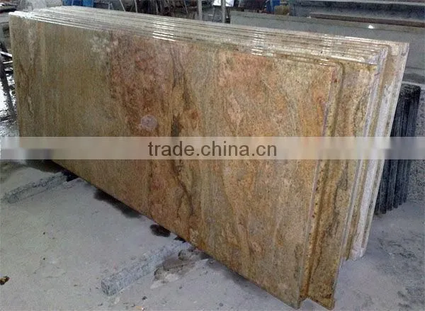 Polished golden king granite countertops