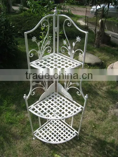 Home decorative 3-tier outdoor corner shelf