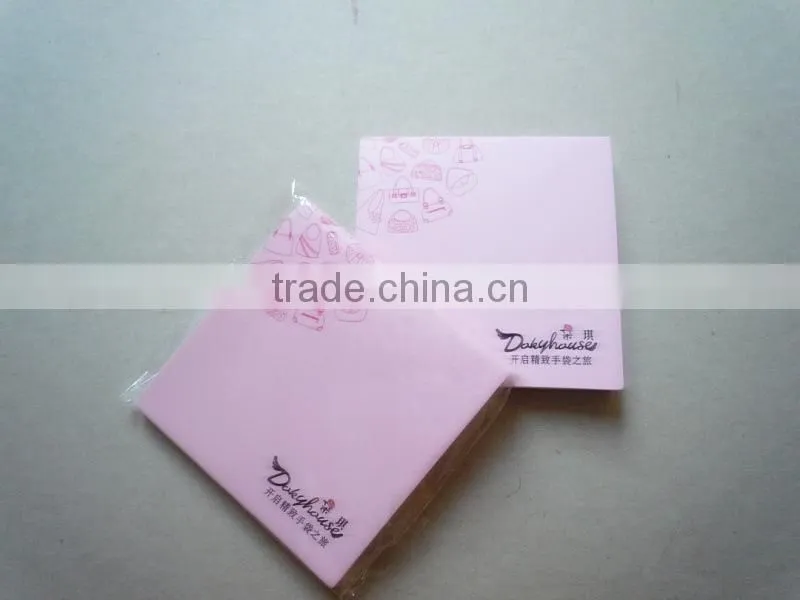 Custom logo full print 80g paper sticky Notes memo pad