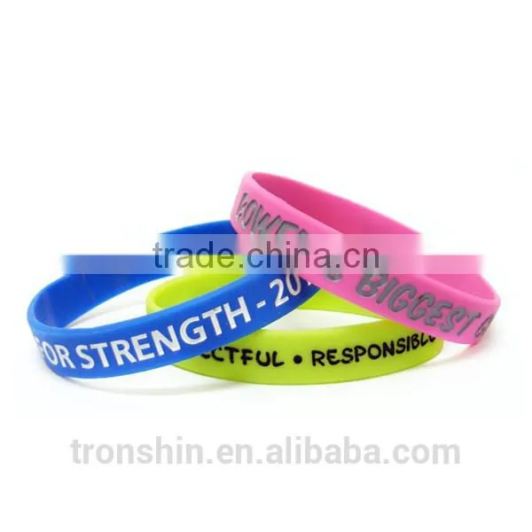 high end wholesale cheap silicone wristbands