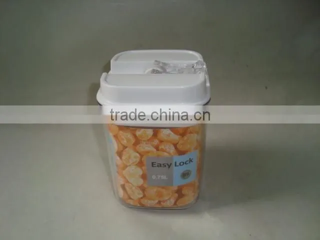 0.75L Square airtight plastic container for food