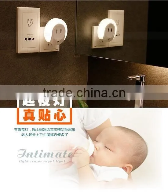 Creative Dual Usb Charger Socket / Led Sensor Night Light / Smart Home Night Lamp With USB Charger Socket