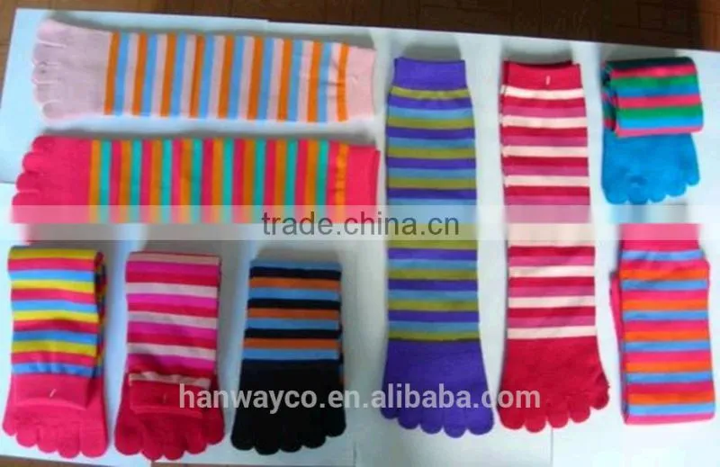 stock winter five toe socks