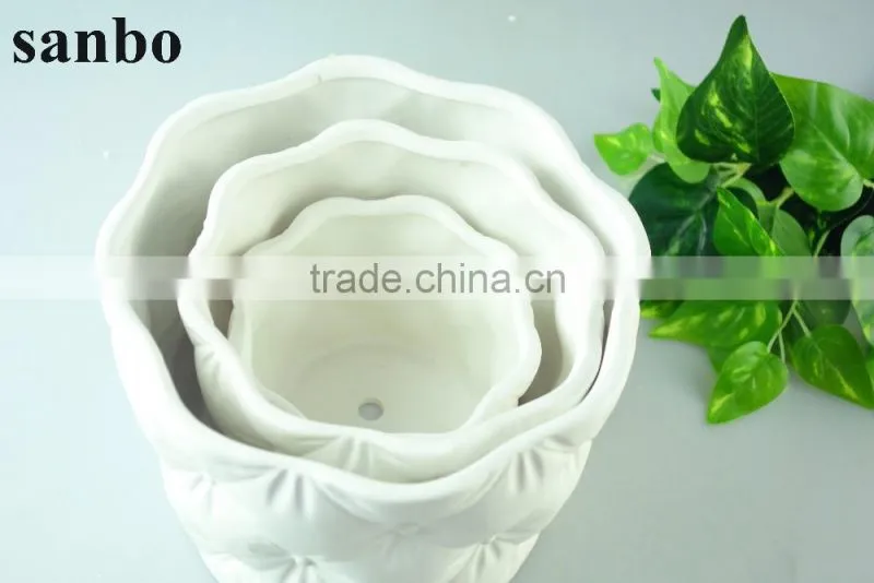 Hot Sale Personalized Wholesale Can Shape New Designed Ceramic Flower Vase and Flower Pot