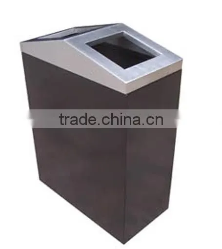 Arlau Outdoor steel metal mall waste bin