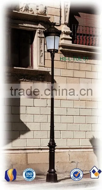 antique cast aluminum pole & aluminum lamp pole & aluminum lighting pole