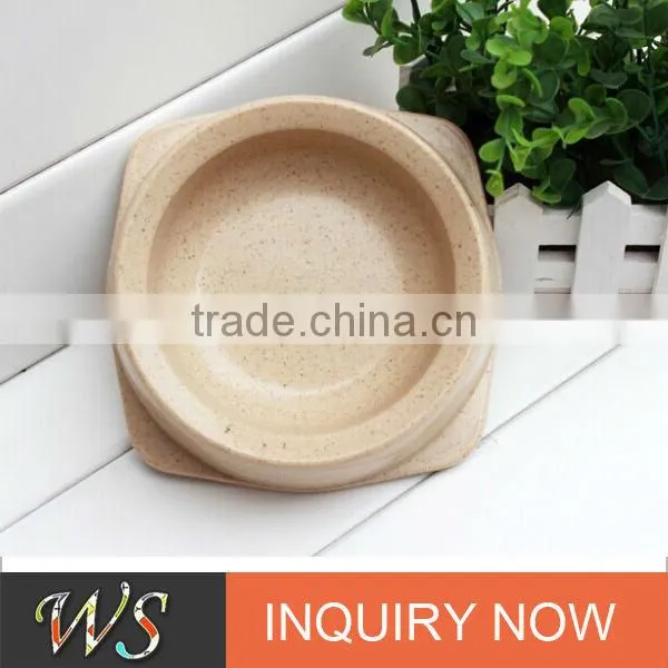 Eco-friendly Bamboo Fiber Dog Food Dishes & Water Bowls