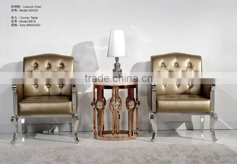 Hot sale cheap PU/genuine leather single sofa ND020