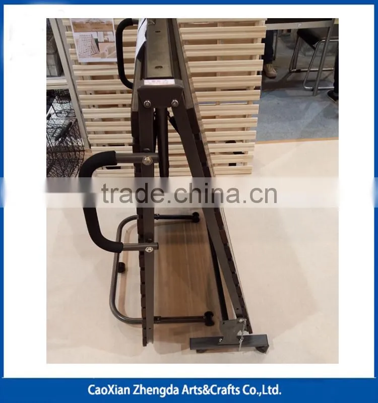 Folding Metal Single Bed With Wheels