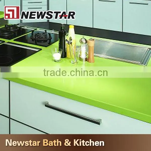 Made in China artificial green quartz countertop