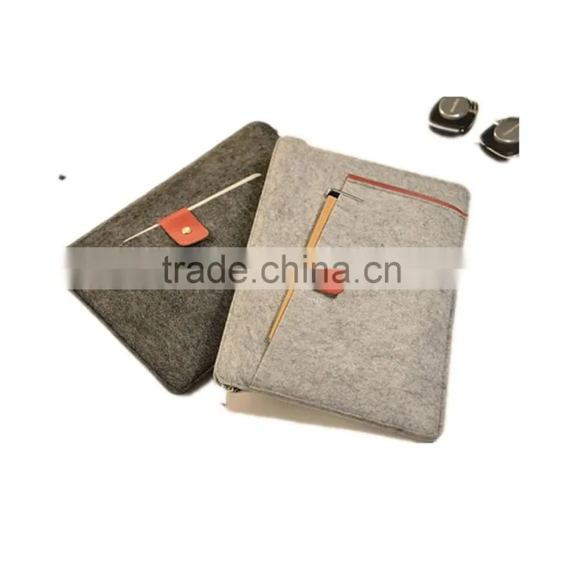 Felt 11 inch felt Case with zipper