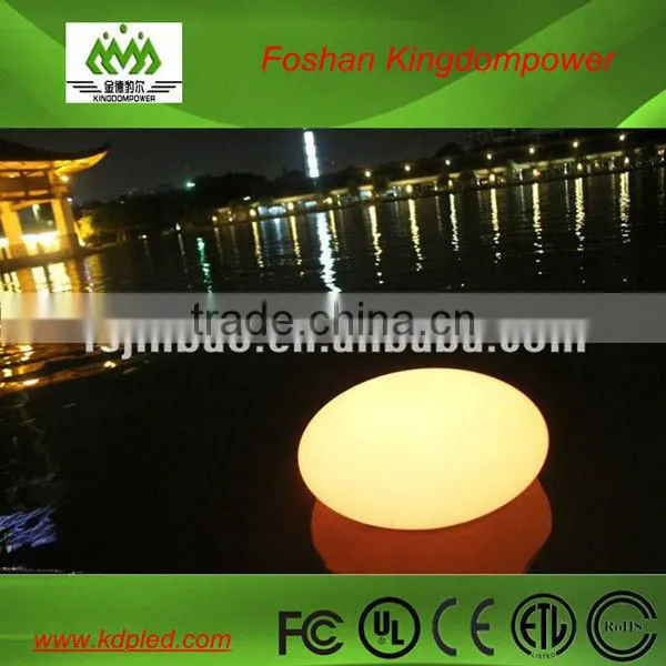 Rechargeable colorful IP68 waterproof led 40cm pebble