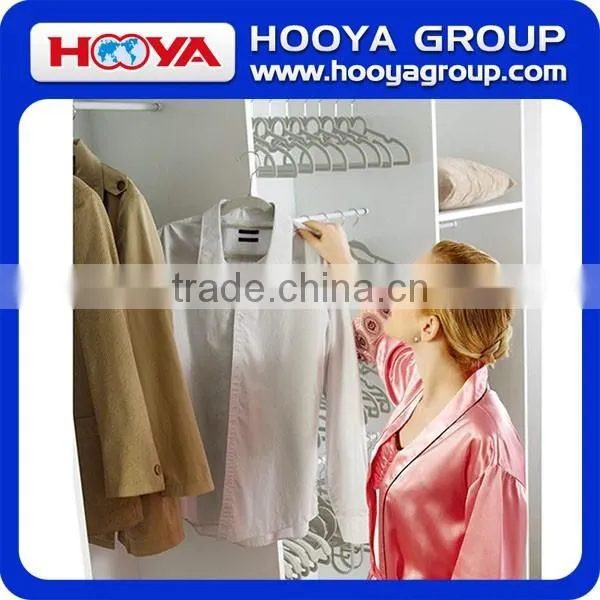 50PCS SET Classiscal Colourful Plastic Velvet Flocking Clothes Hanger for shirt and suit