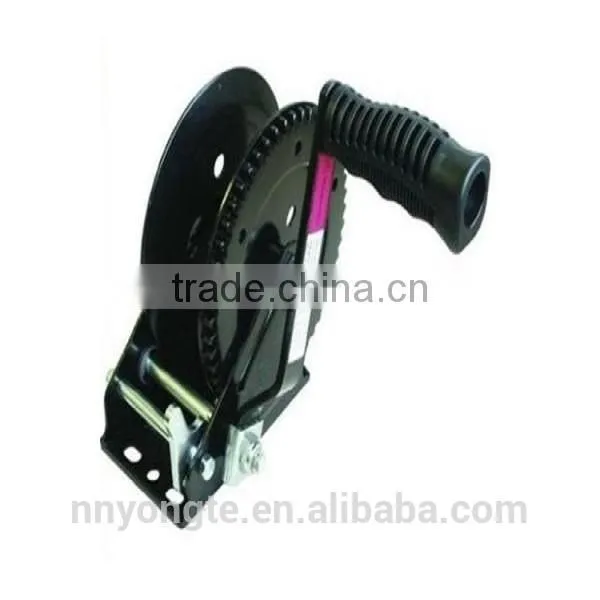 Black Manual Crank Winches