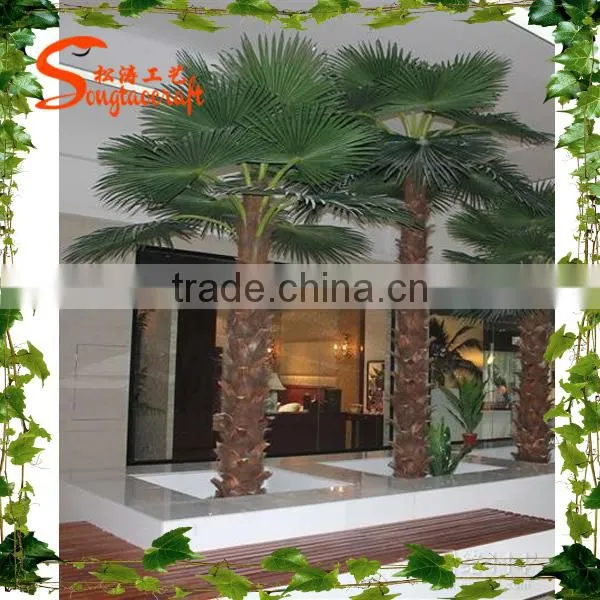 Gaungzhou Songtao supplier artificial palm tree fake plame tree fiberglass artificial palm tree