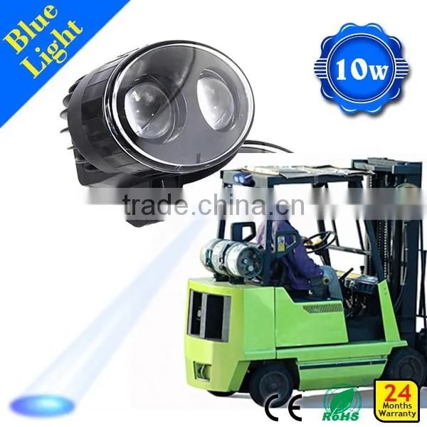 New 10w blue arrow forklift light 80v pedestrian warning lights led safety lamp